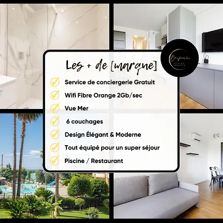 Apartamento 118 - Piscine - 50 Metres Plage - Terrasse - Clim - Wifi